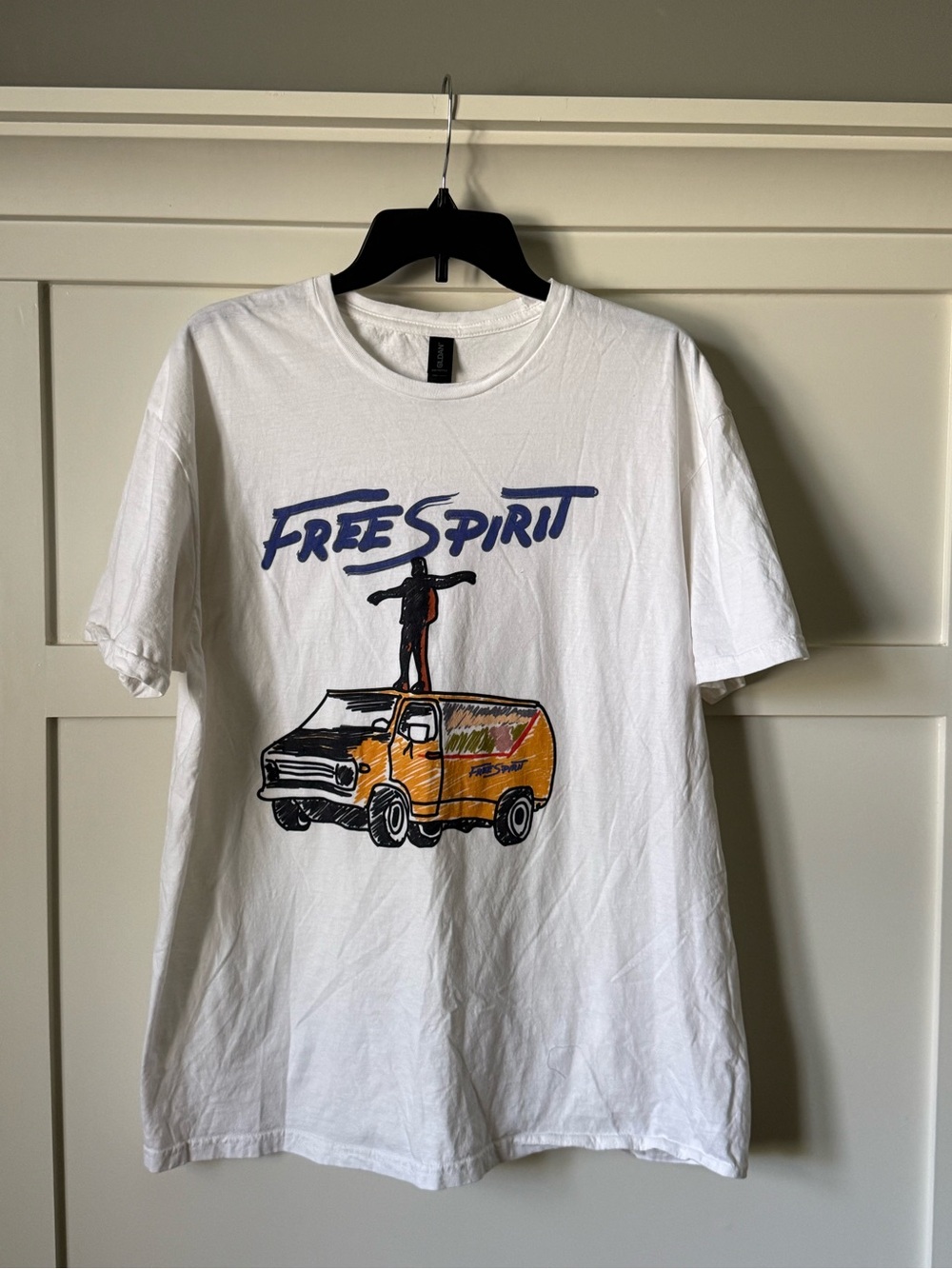 Free Spirit Khalid Graphic Tee - White with Yellow Van